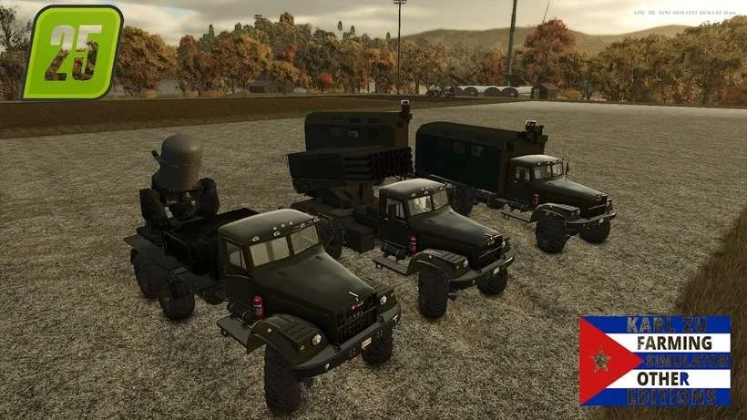 FS25 MILITAR KRAZ v1.0 Vehicles Mod FS25 Mod Free Download