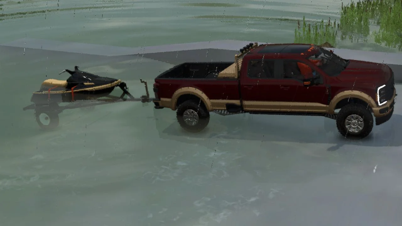 FS25 Old school jet ski V1.0 Vehicles Mod FS25 Mod Free Download