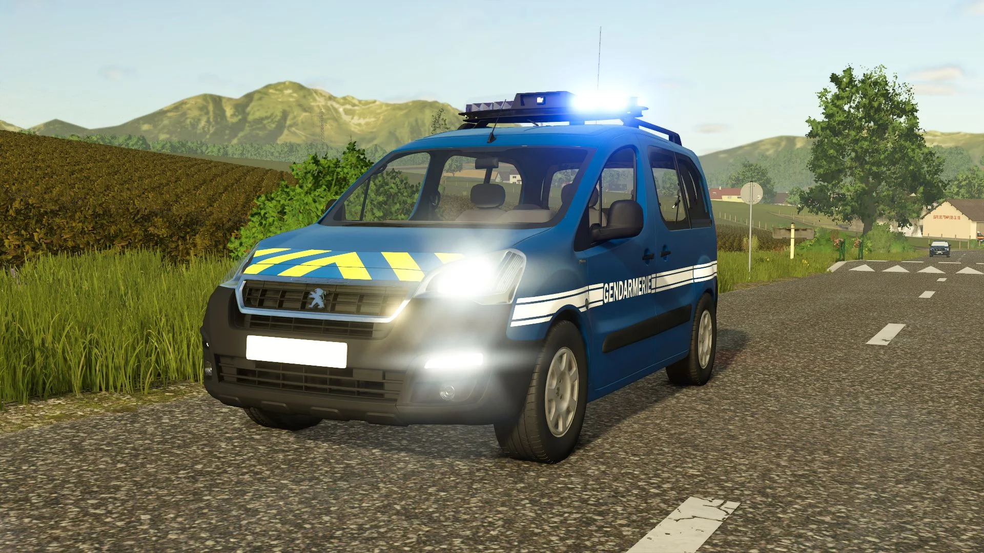 FS25 Peugeot Partner Gendarmerie V1.0 Vehicles Mod FS25 Mod Free Download