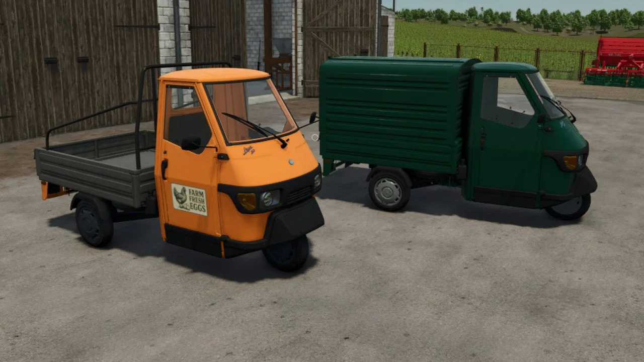 FS25 Piaggio Ape 50 Van/Cross V1.0.0.4 Vehicles Mod FS25 Mod Free Download