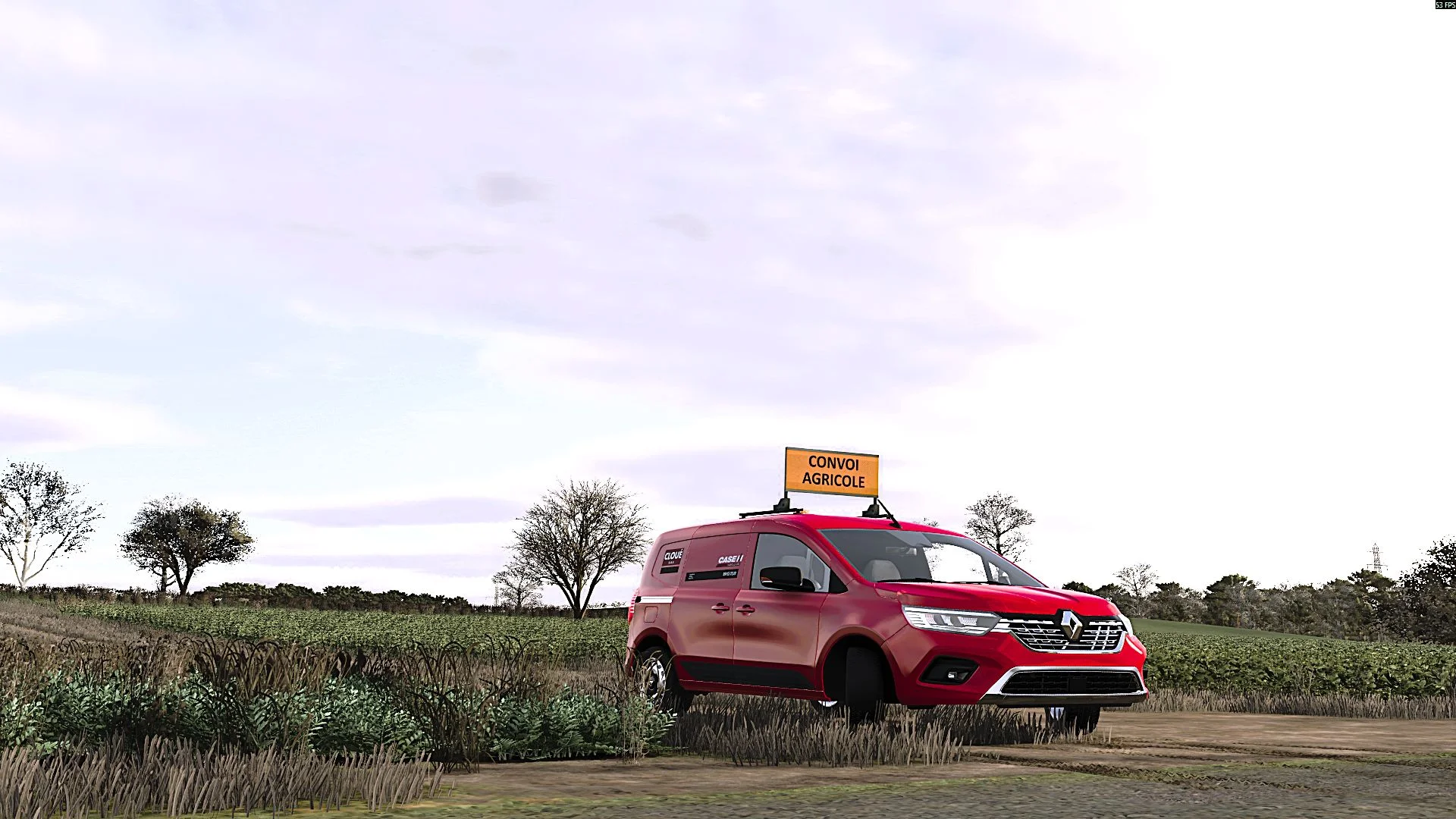 FS25 Renault Kangoo (Case IH Cloue S.A.S) V2.0 Vehicles Mod FS25 Mod Free Download