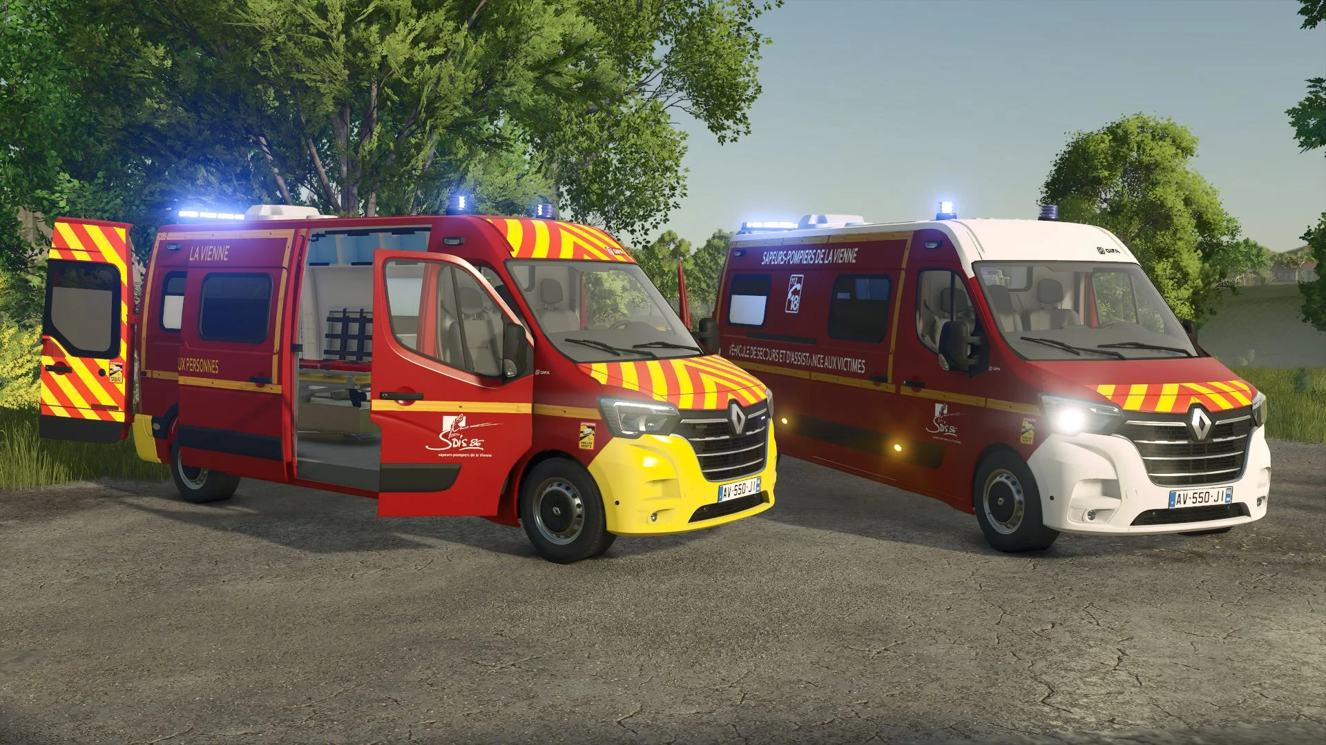 FS25 Renault Master (Firefighters) V1.0 Vehicles Mod FS25 Mod Free Download