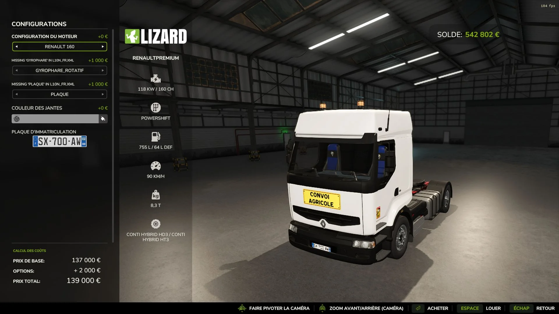 FS25 Renault Premium V2.1 Vehicles Mod FS25 Mod Free Download