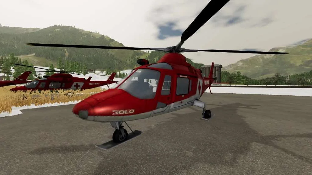 FS25 Rescue Chopper 1.0 Vehicles Mod FS25 Mod Free Download
