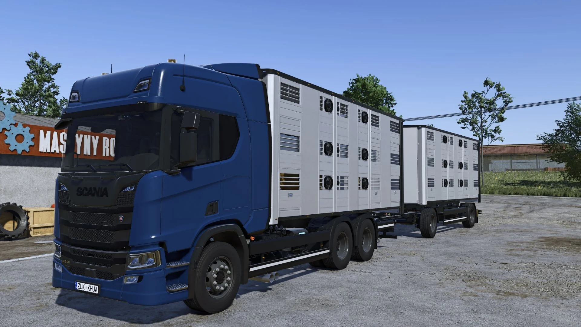 FS25 Scania R animal transport V1.0 Vehicles Mod FS25 Mod Free Download