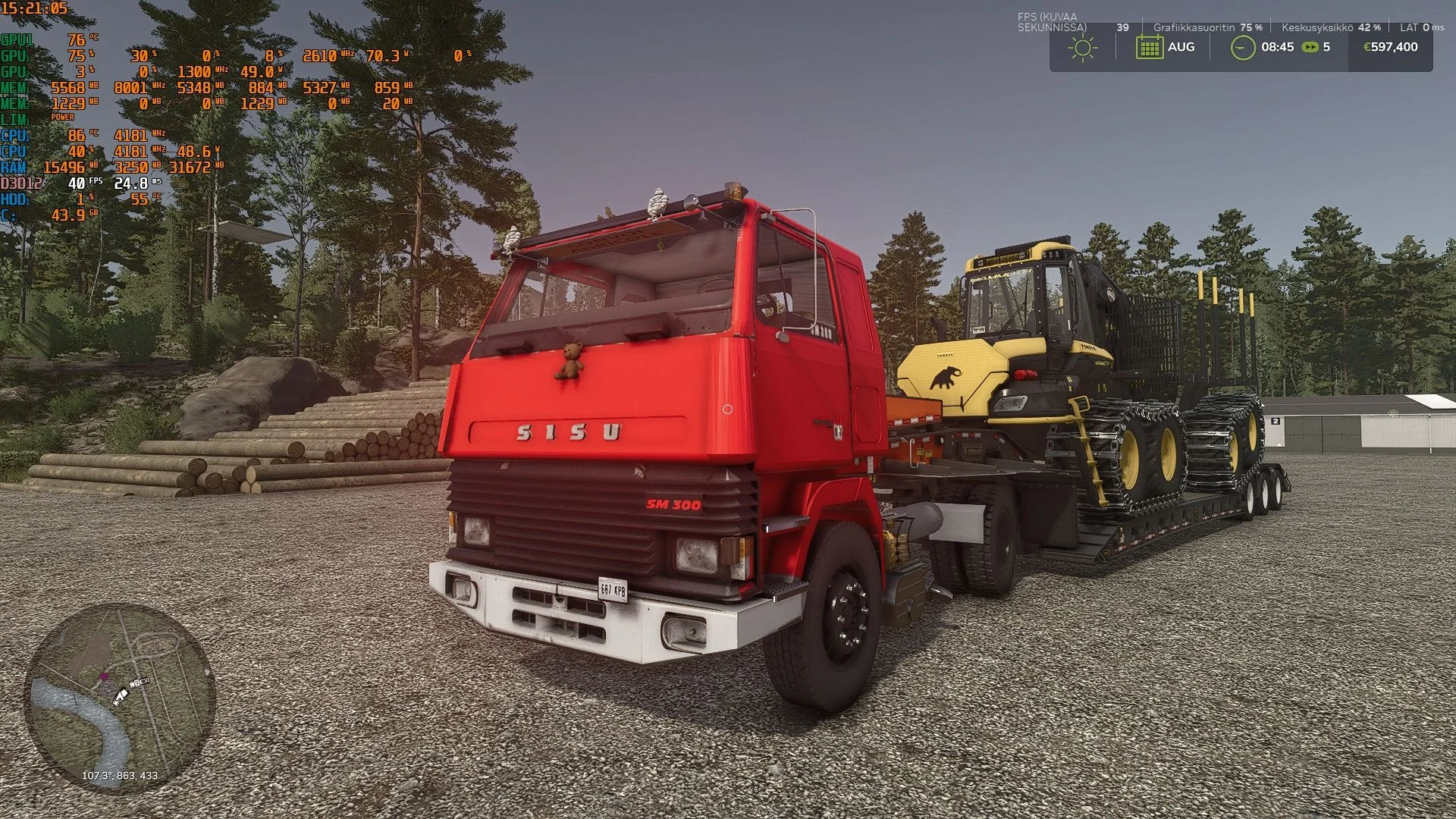 FS25 Sisu SM 300 V1.0 Vehicles Mod FS25 Mod Free Download