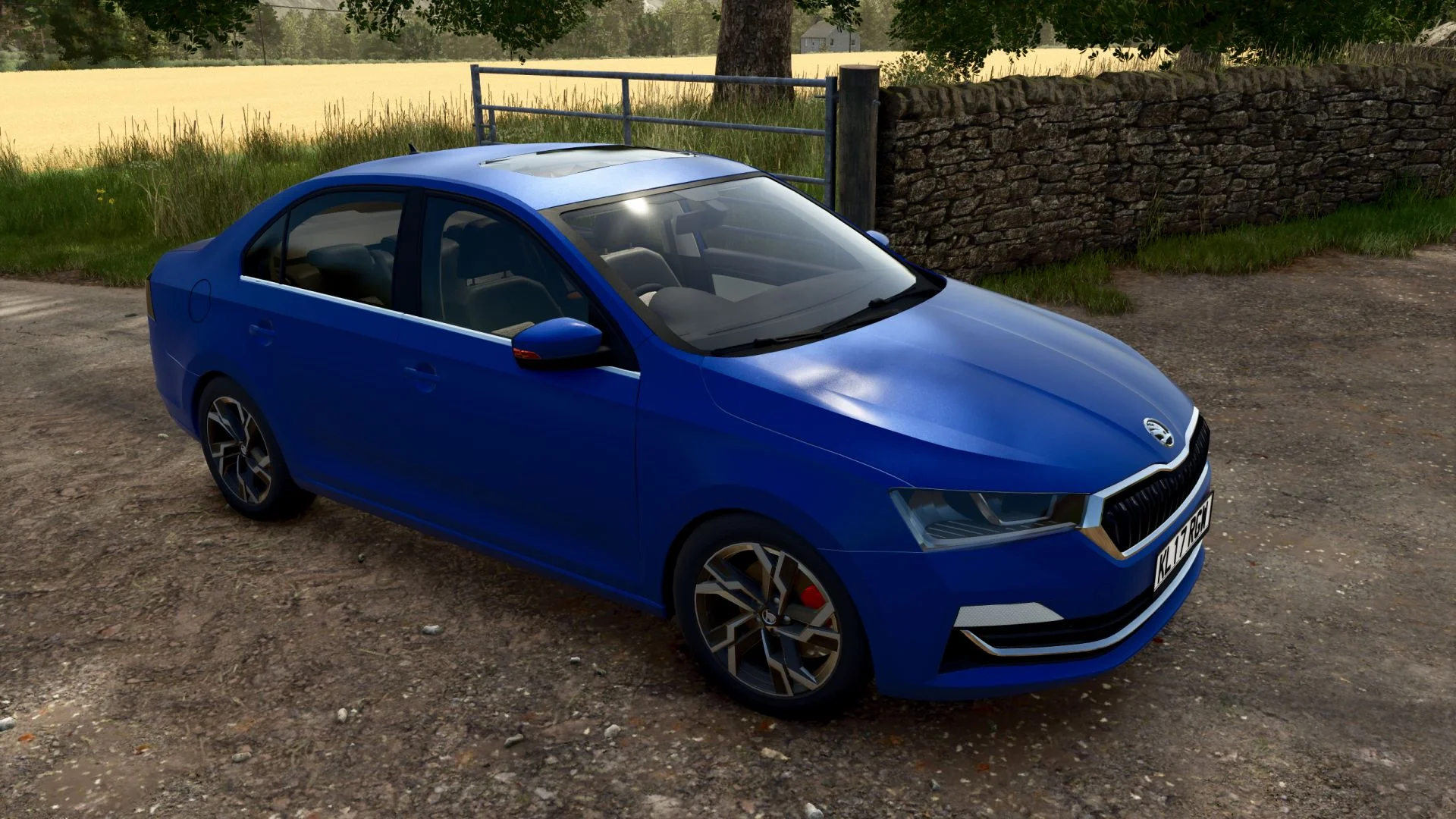FS25 Skoda Rapid V1.0 Vehicles Mod FS25 Mod Free Download