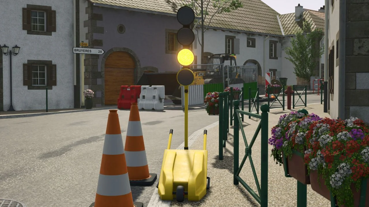 FS25 Temporary Worksite Signal V1.1 Vehicles Mod FS25 Mod Free Download