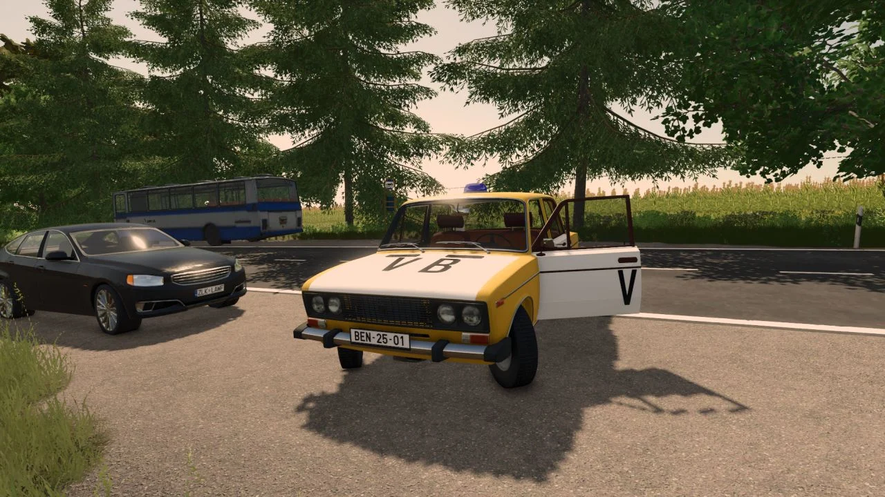 FS25 VAZ 2106 VB v1.0 Vehicles Mod FS25 Mod Free Download