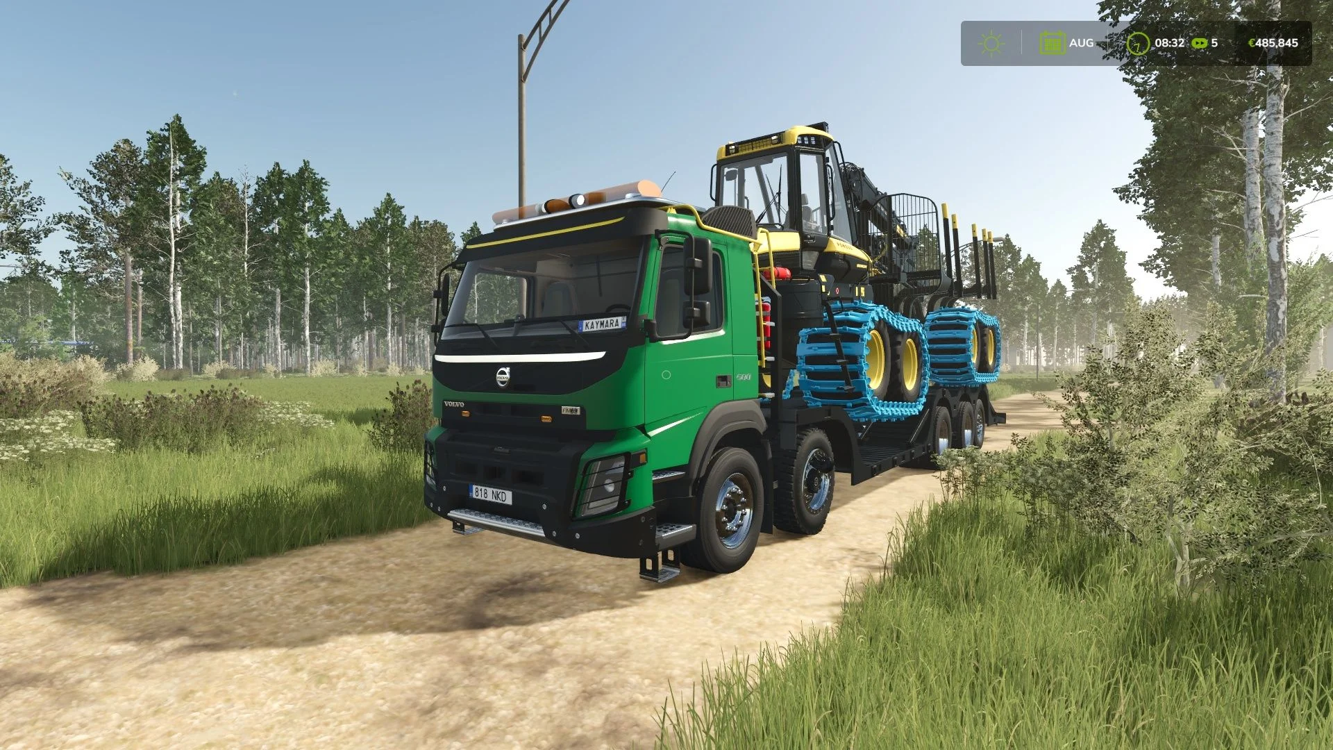 FS25 Volvo forestry machine truck 1.0 Vehicles Mod FS25 Mod Free Download