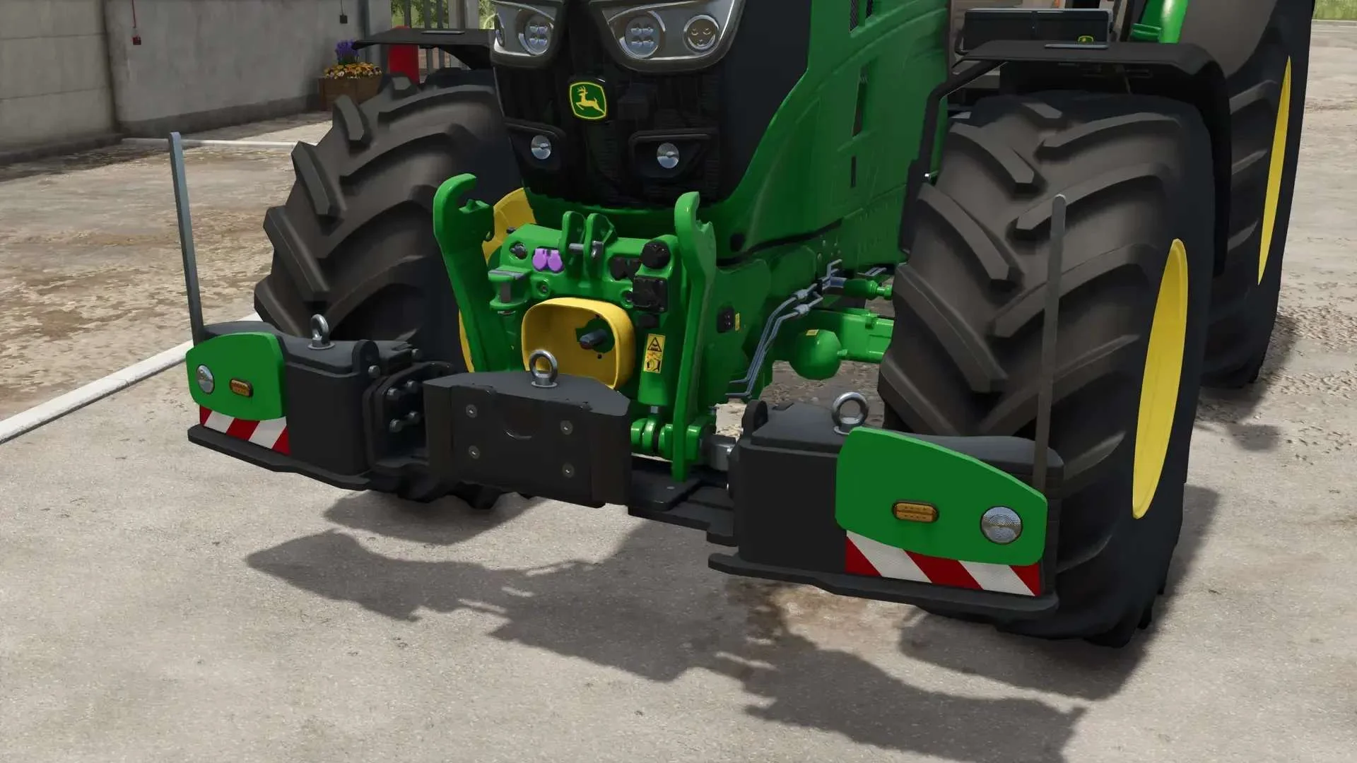 FS25 JOHN DEERE 6R Agribumper v1.0 Weights Mod FS25 Mod Free Download