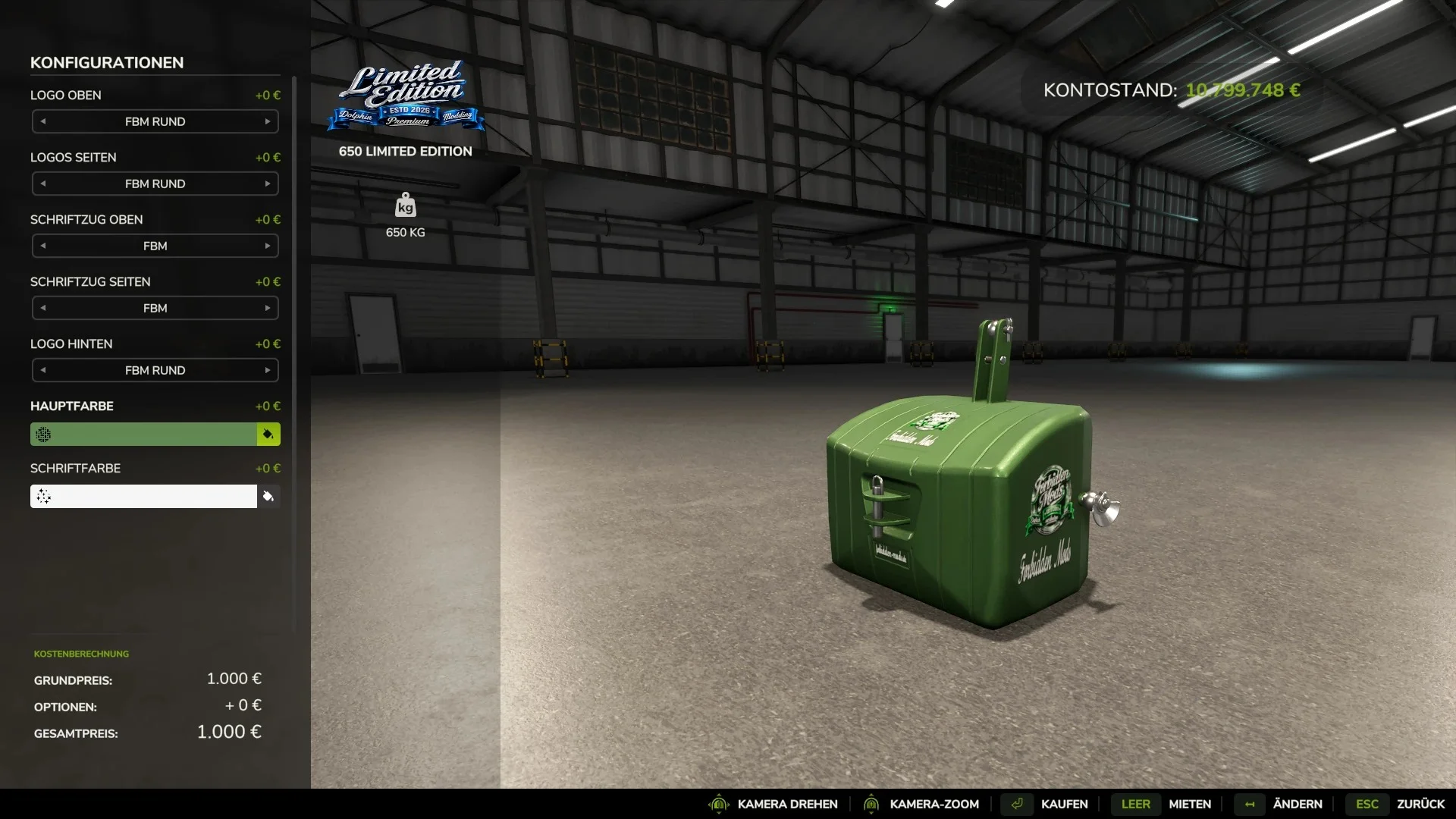 FS25 Limited Edition Weight Pack v1.0 Weights Mod FS25 Mod Free Download