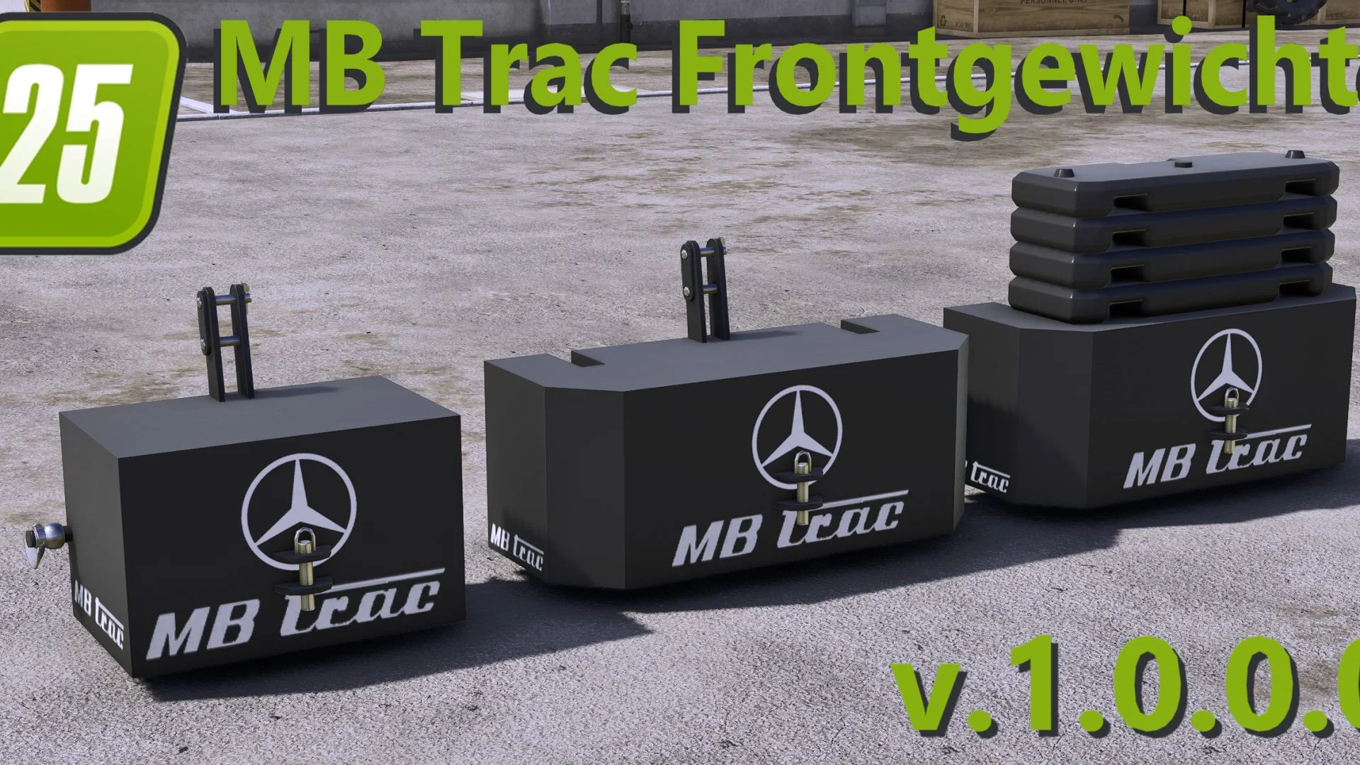 FS25 MB TRAC front weight V1.0 Weights Mod FS25 Mod Free Download