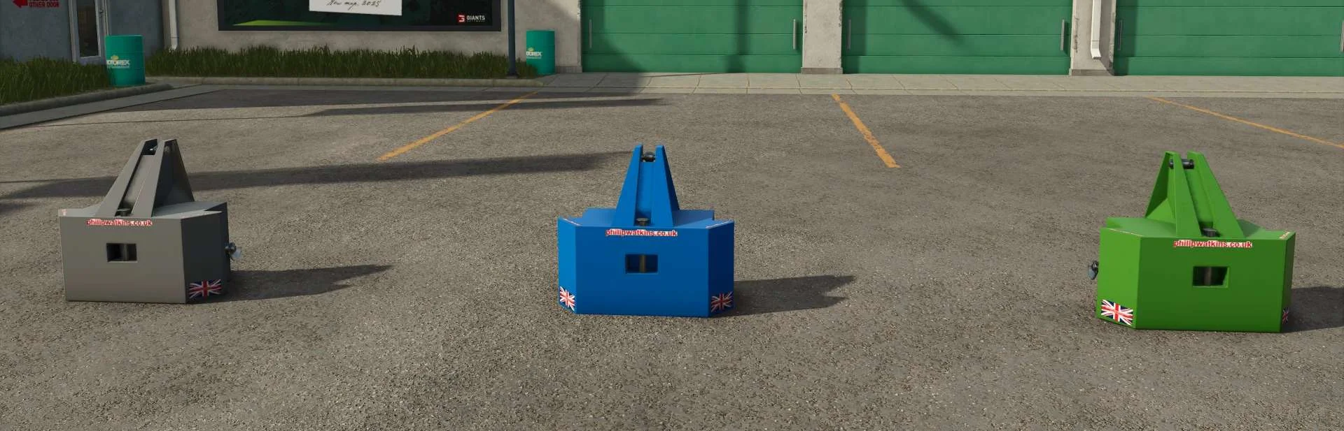 FS25 Watkins 1T weight v1.0 Weights Mod FS25 Mod Free Download