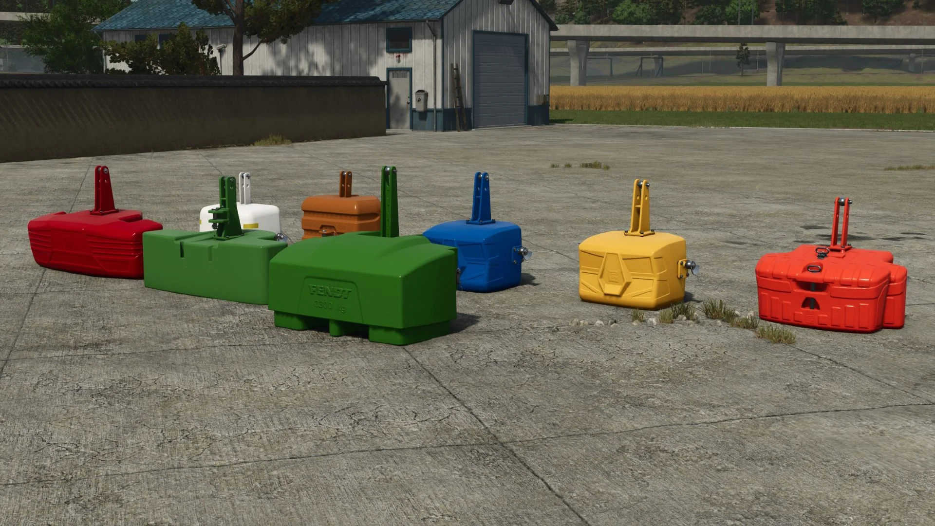 FS25 Weight Pack V1.0 Weights Mod FS25 Mod Free Download