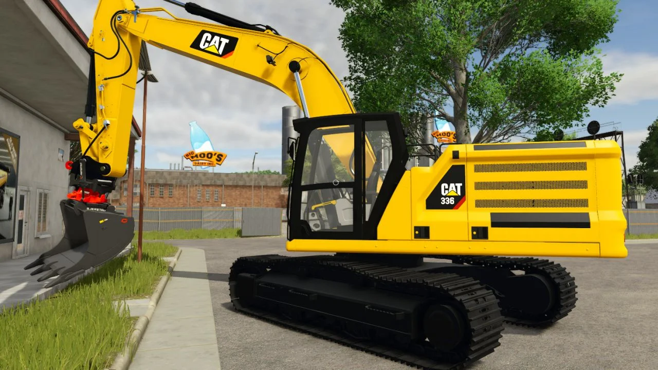 FS25 CAT 336 NextGen v1.3 Wheel Loaders Mod FS25 Mod Free Download