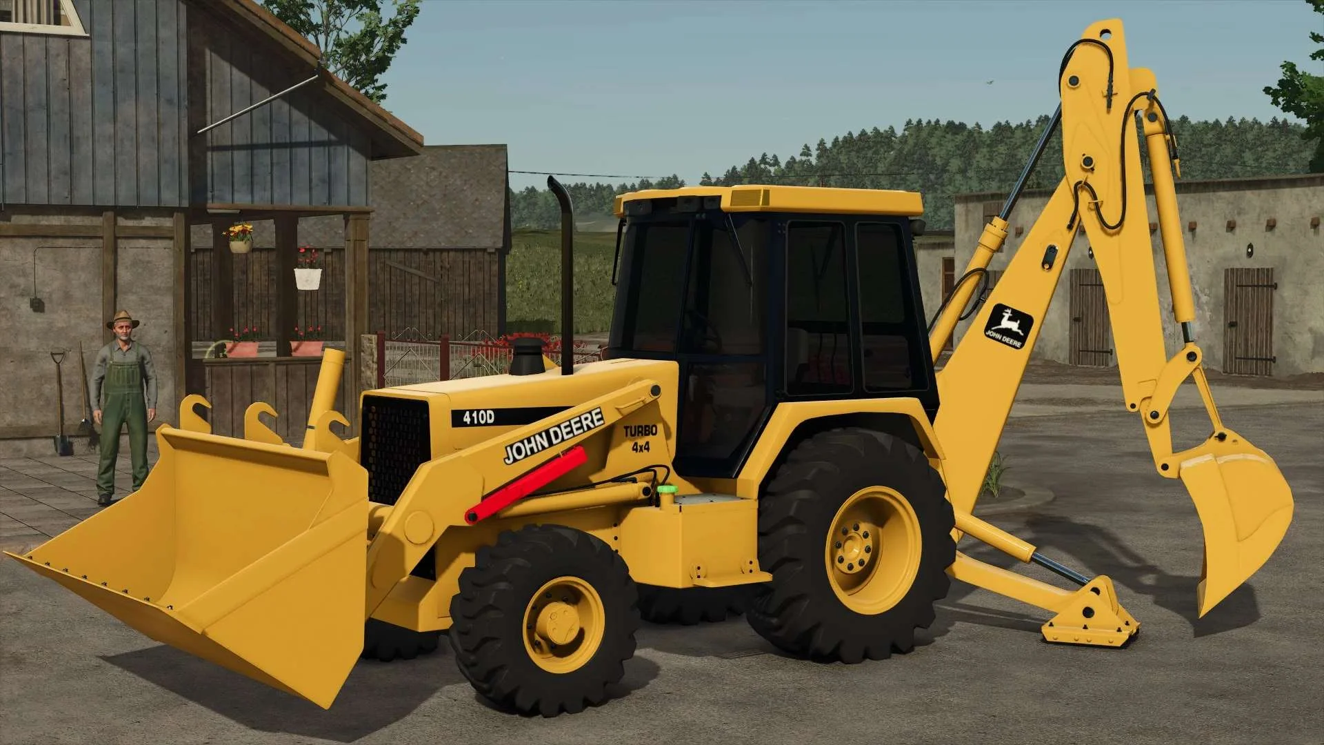 FS25 John Deere 410D Loader v1.0 Wheel Loaders Mod FS25 Mod Free Download