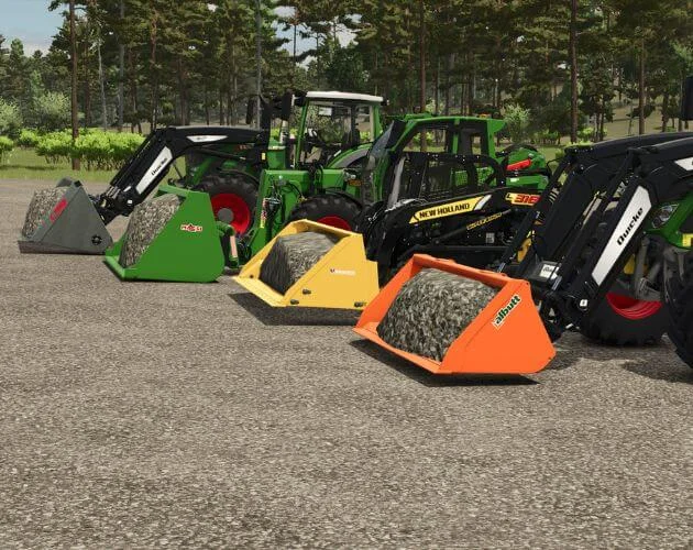 FS25 Shovel Set v1.0 Wheel Loaders Mod FS25 Mod Free Download